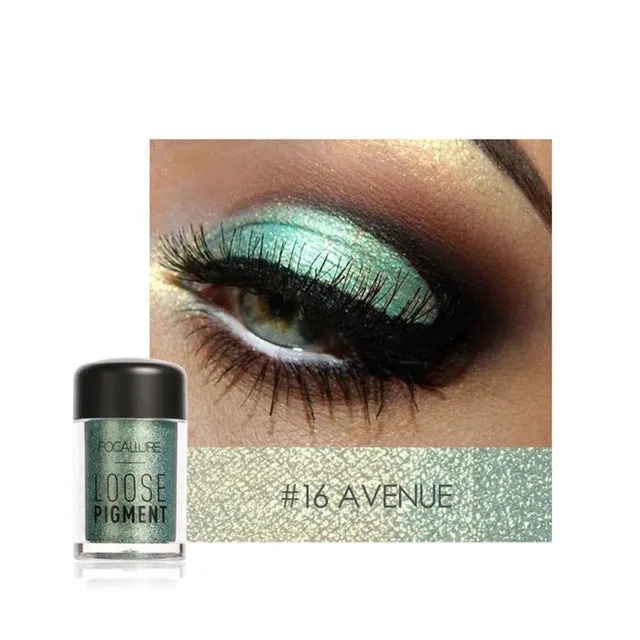 Focallure or Rose Pigment lâche imperméable longue durée miroitant paillettes poudre métallique yeux cosmétique maquillage fard à paupières #245127