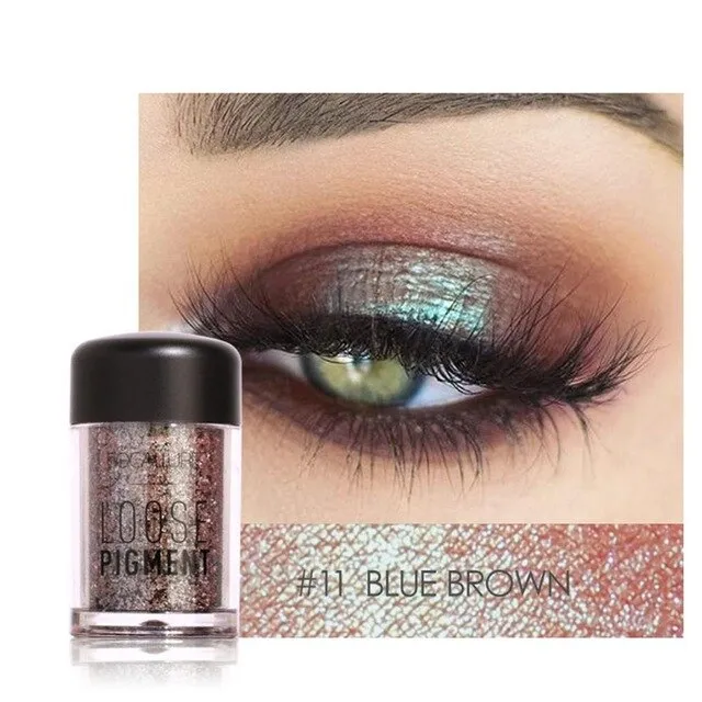 Focallure or Rose Pigment lâche imperméable longue durée miroitant paillettes poudre métallique yeux cosmétique maquillage fard à paupières #245127