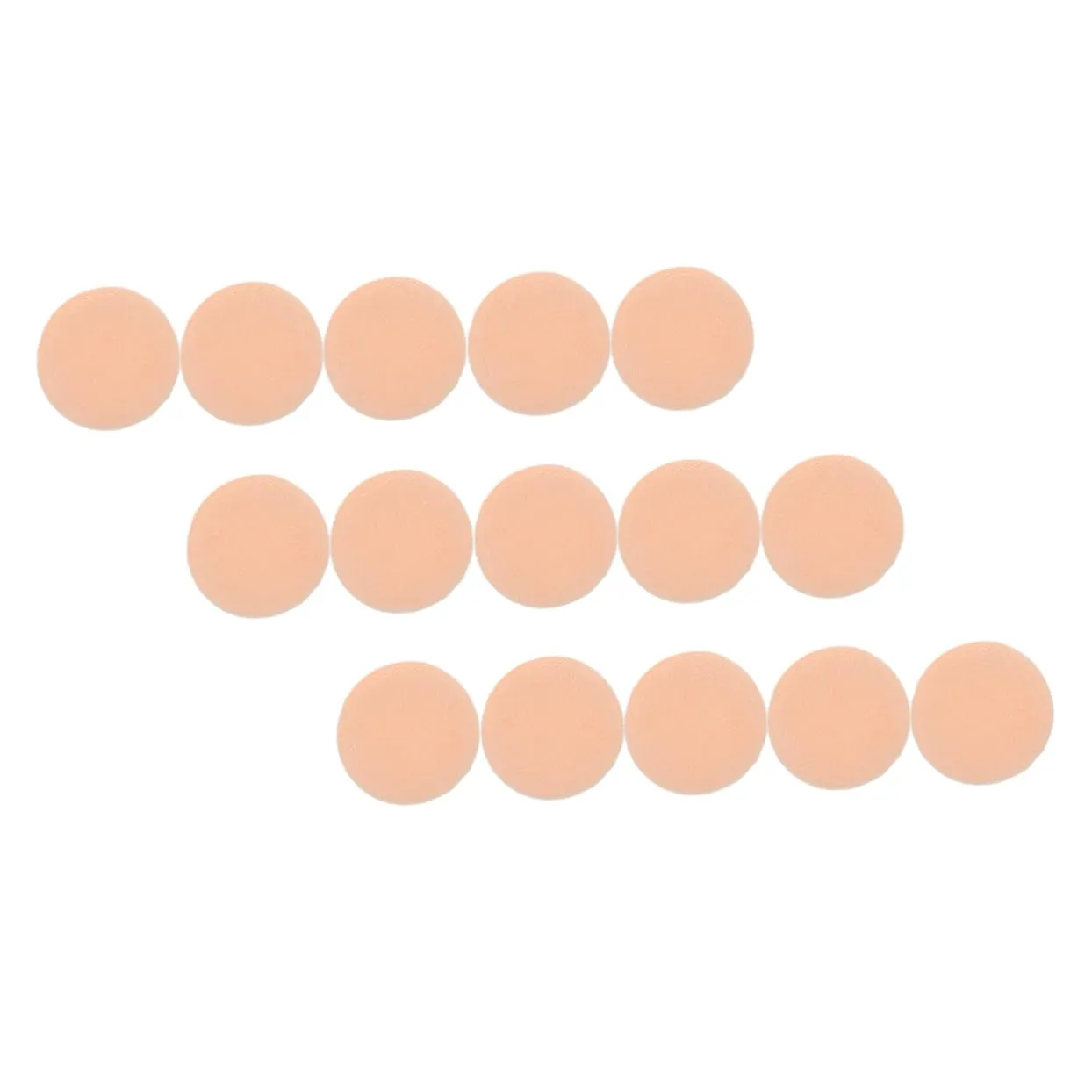 FRCOLOR 15pcs Velour Makeup Powder Puff Cosmetic Applicators for Finish Skin Friendly Washable for Womens Makeup Routine
