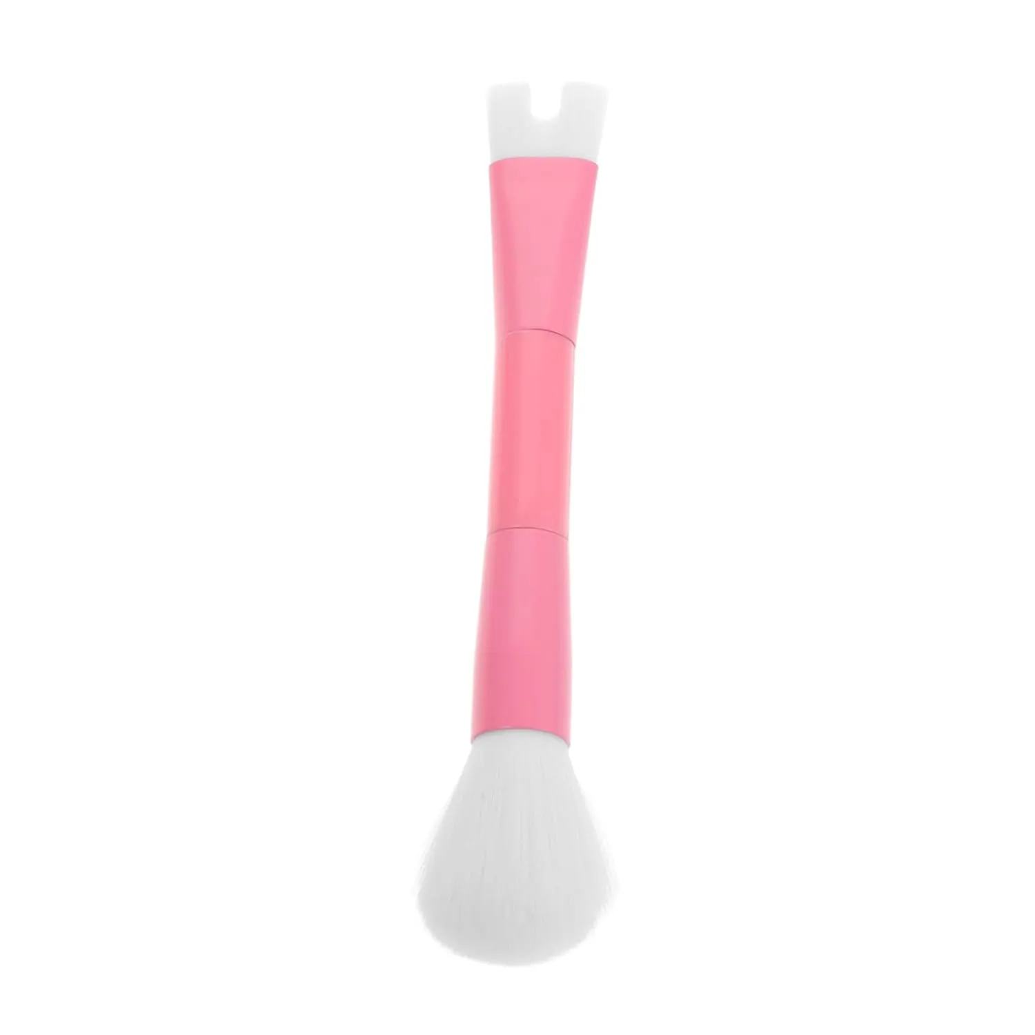 FRCOLOR Double Headed Makeup Brush Nose Contour Brush Powder Applicator for Liquid Foundation Versatile Dual Ended Tool for Sculpting Enhancing Facial Features Pink