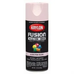Fusion All-In-One Spray Paint   Primer, Gloss Pink Blush, 12-oz.