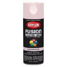 Fusion All-In-One Spray Paint   Primer, Gloss Pink Blush, 12-oz.