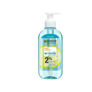 Garnier fast clear 2% salicylic acid & vitamin C anti-acne gel wash 200ml