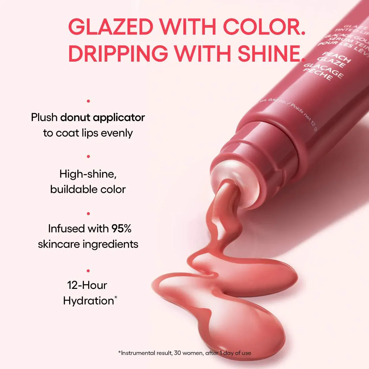 Glaze Craze Tinted Lip Serum - Peach Glaze