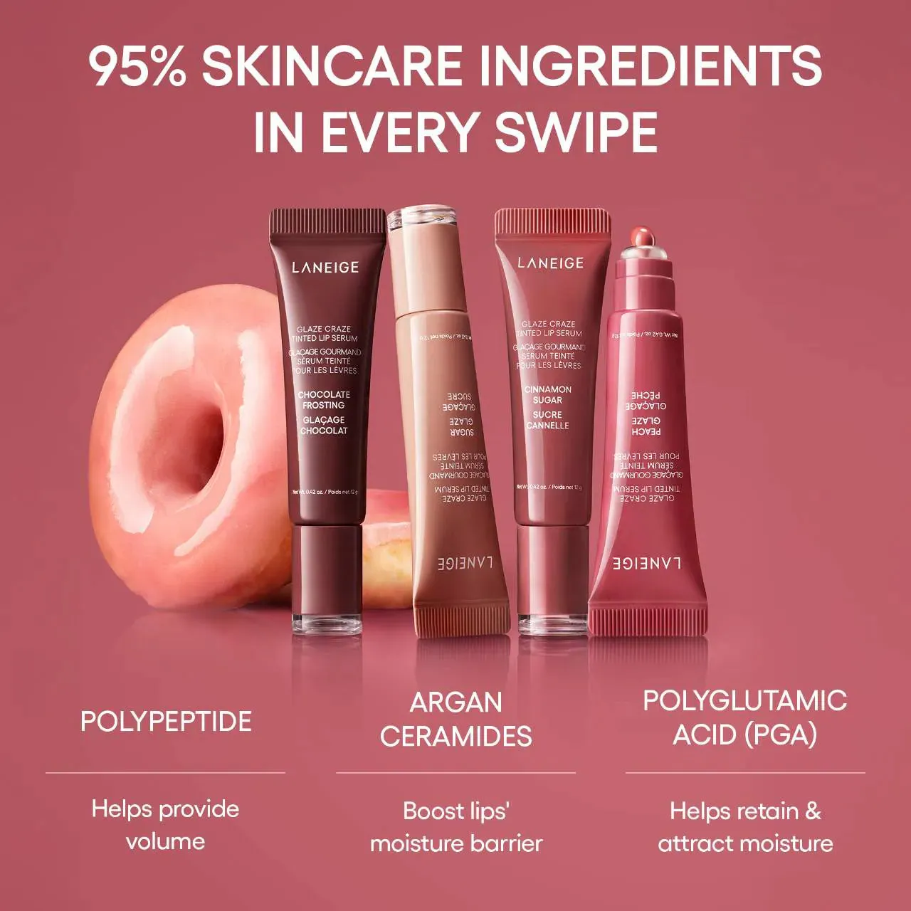 Glaze Craze Tinted Lip Serum - Peach Glaze