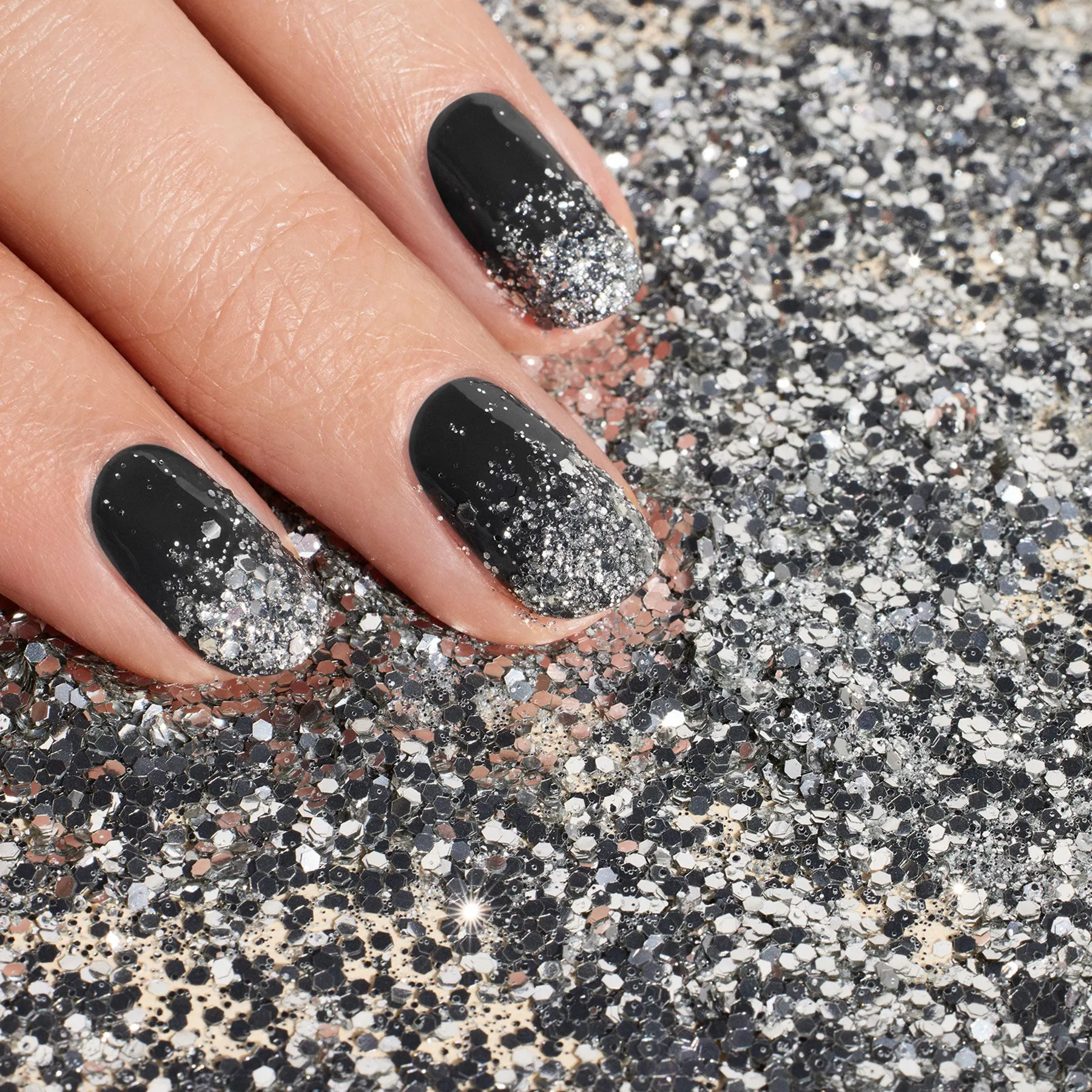 Glitter Duo Silver & Mirror