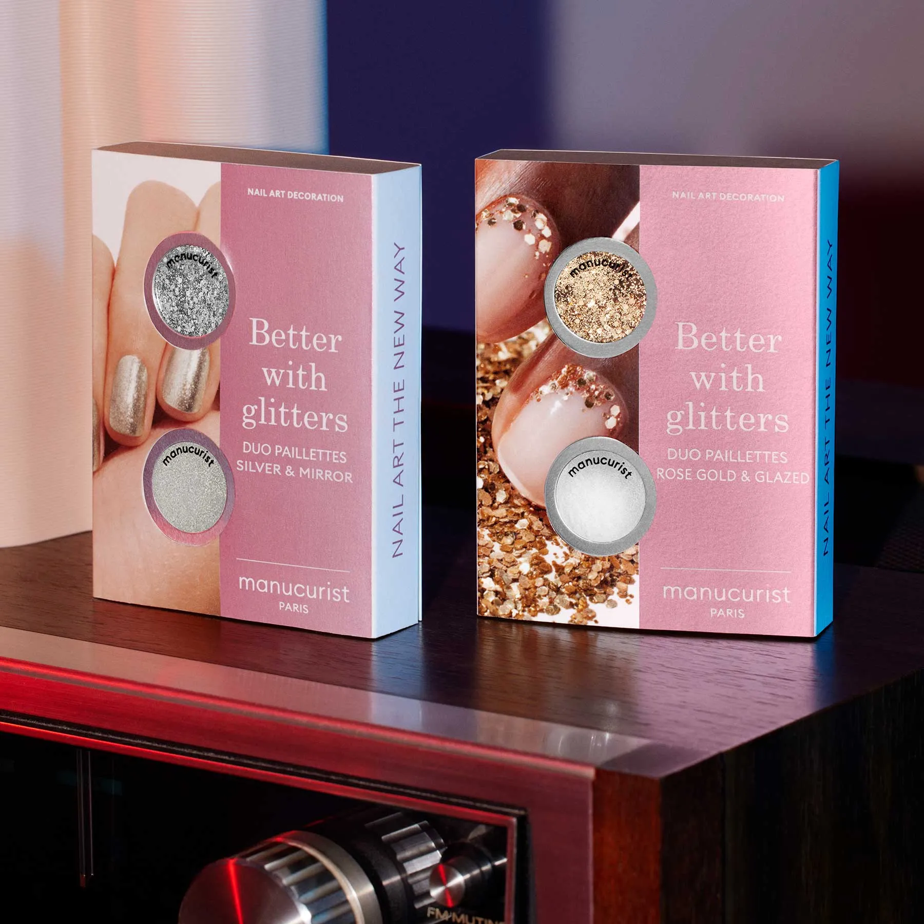 Glitter Duo Silver & Mirror