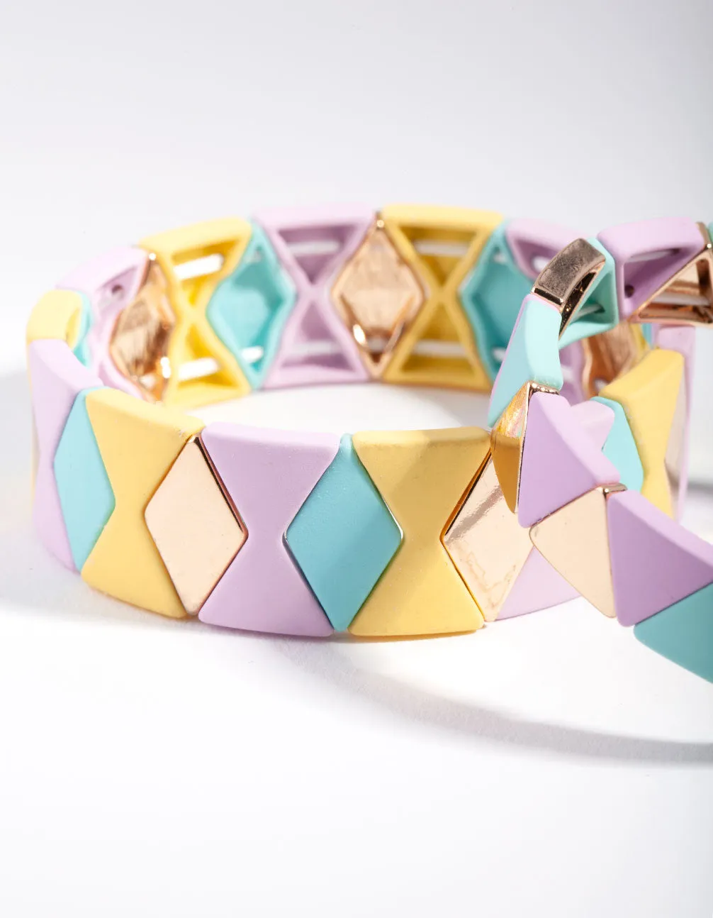 Gold Triangle Metal Bracelet Pack