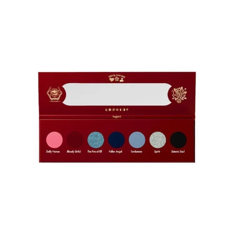 Haggard Seven Colors Eyeshadow Palette Smoky Makeup HG002