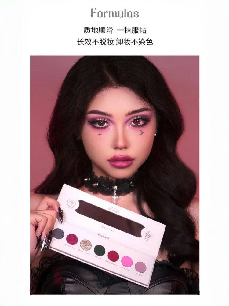 Haggard Seven Colors Eyeshadow Palette Smoky Makeup HG002