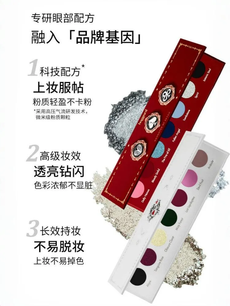 Haggard Seven Colors Eyeshadow Palette Smoky Makeup HG002