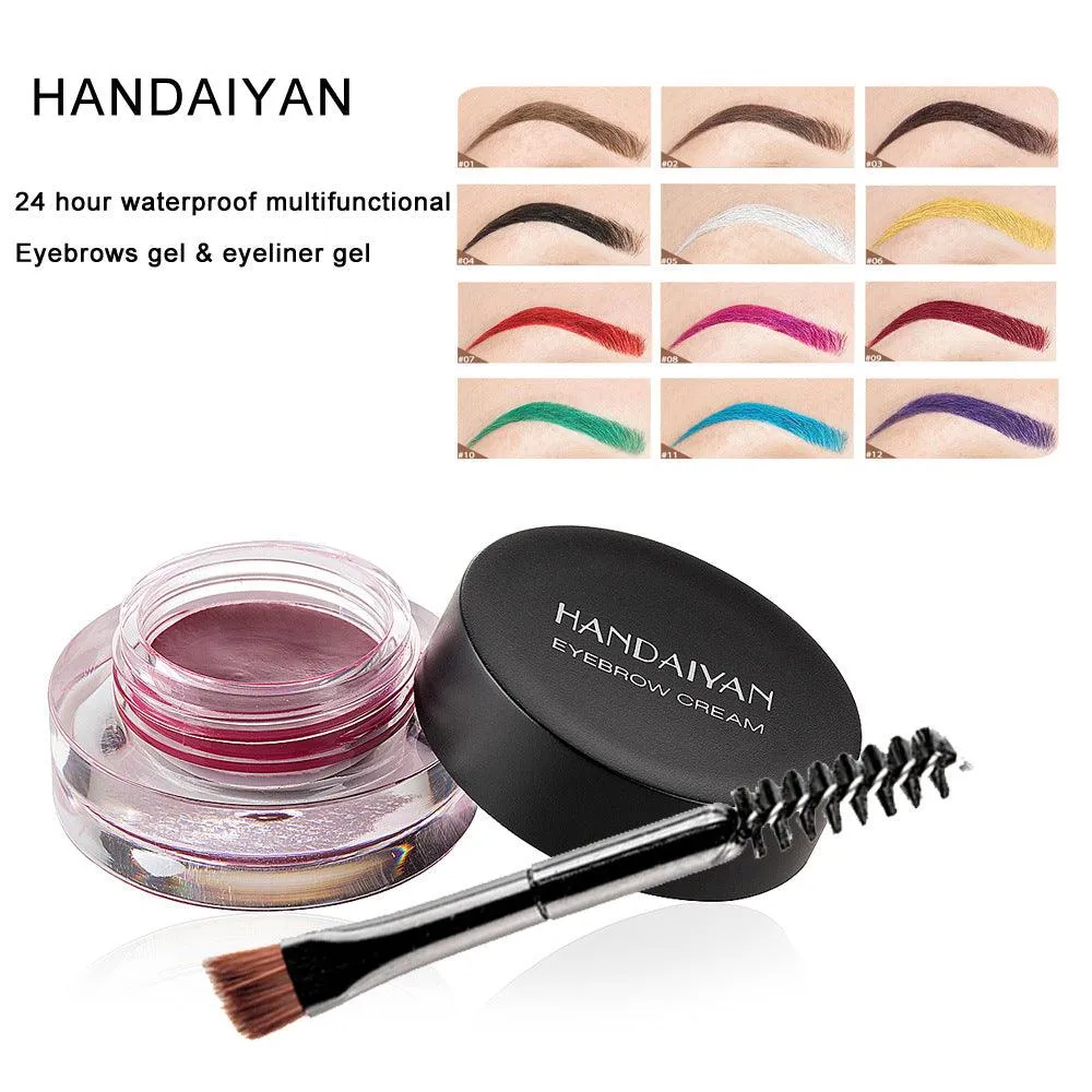 HANDAIYAN 12 Colors Eyeliner That Is Waterproof, Multi-Functional, and Does Not Fade