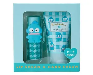 Hangyodon Lip Balm & Hand Cream Peach Set