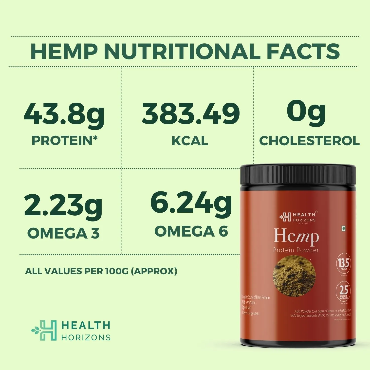 Health Horizons Hemp Protein Powder (500g)