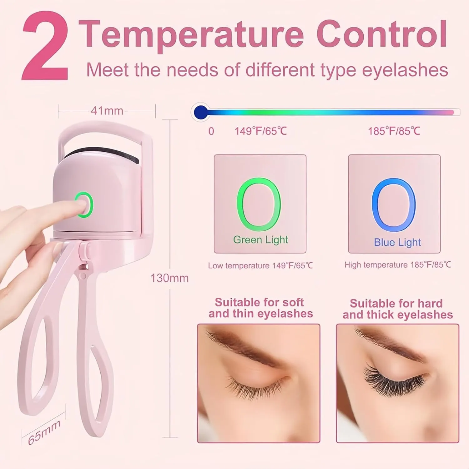 Heated Eyelash Curler Medaduo Electric Rechargeable Eyelash Curlers