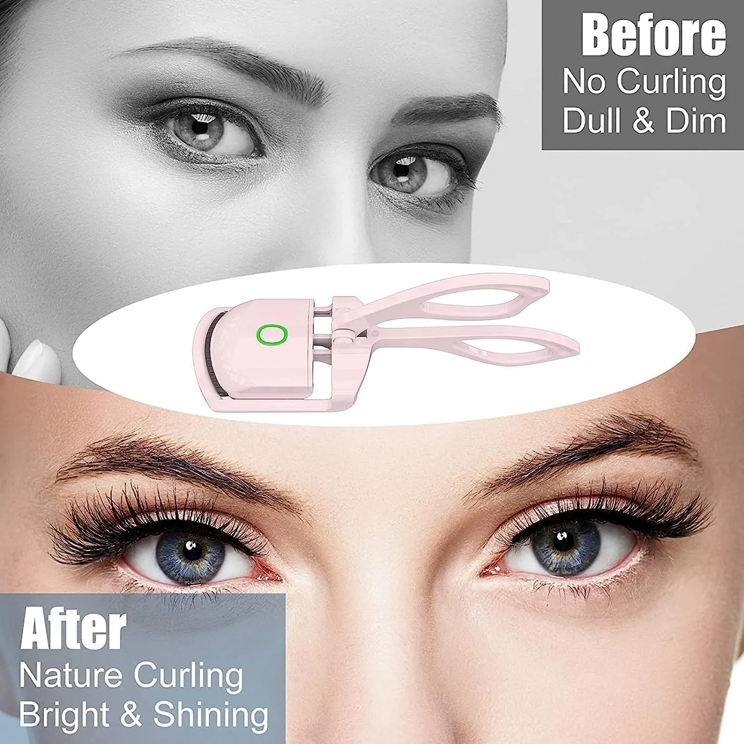 Heated Eyelash Curler Medaduo Electric Rechargeable Eyelash Curlers