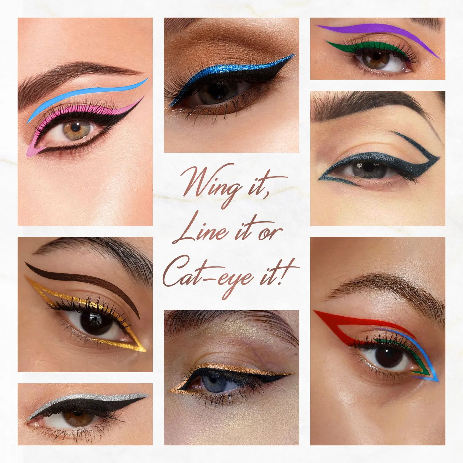Herb-Enriched Waterproof Eyeliner Organic with Jojoba Oil & Vitamin E - Copper Luxe