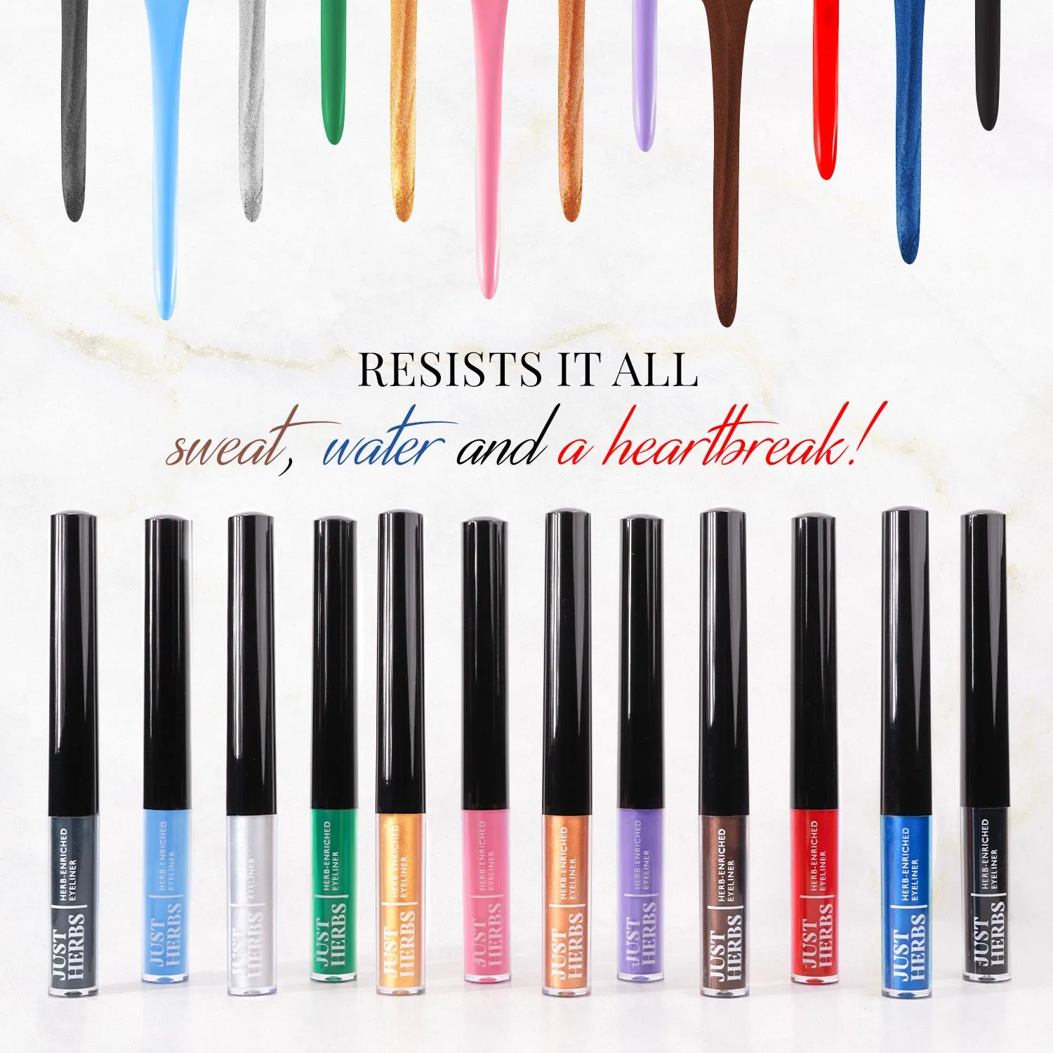 Herb-Enriched Waterproof Eyeliner Organic with Jojoba Oil & Vitamin E - Copper Luxe