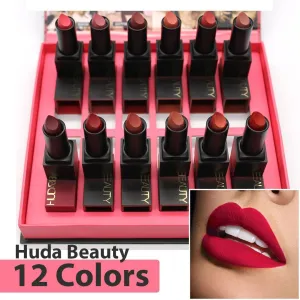 Huda Beauty Matte Lipstick Set – Pack of 12 Lipstick