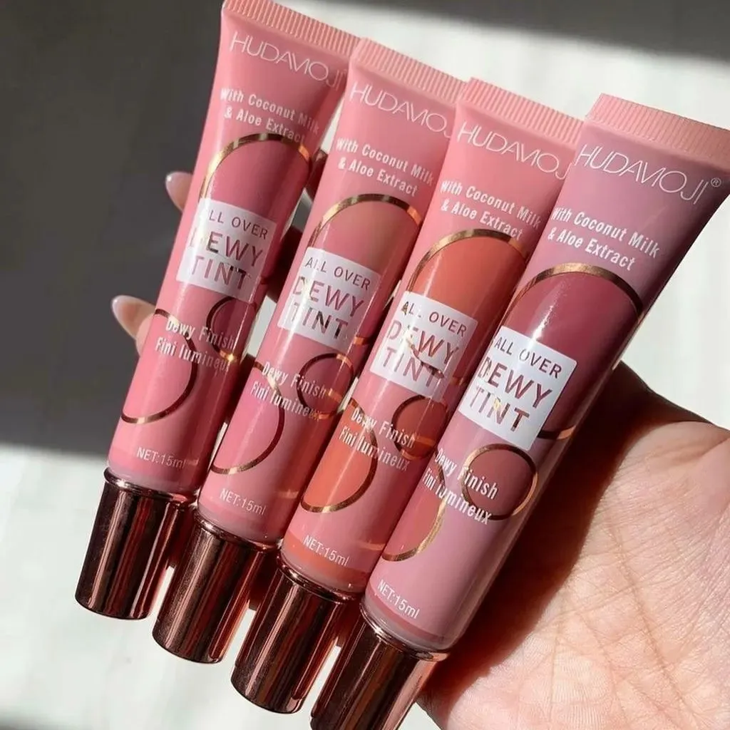 Hudamoji - 6 Color Creamy Liquid Tube Blush