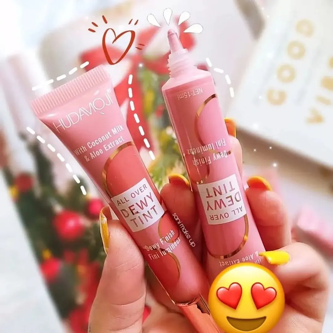 Hudamoji - 6 Color Creamy Liquid Tube Blush