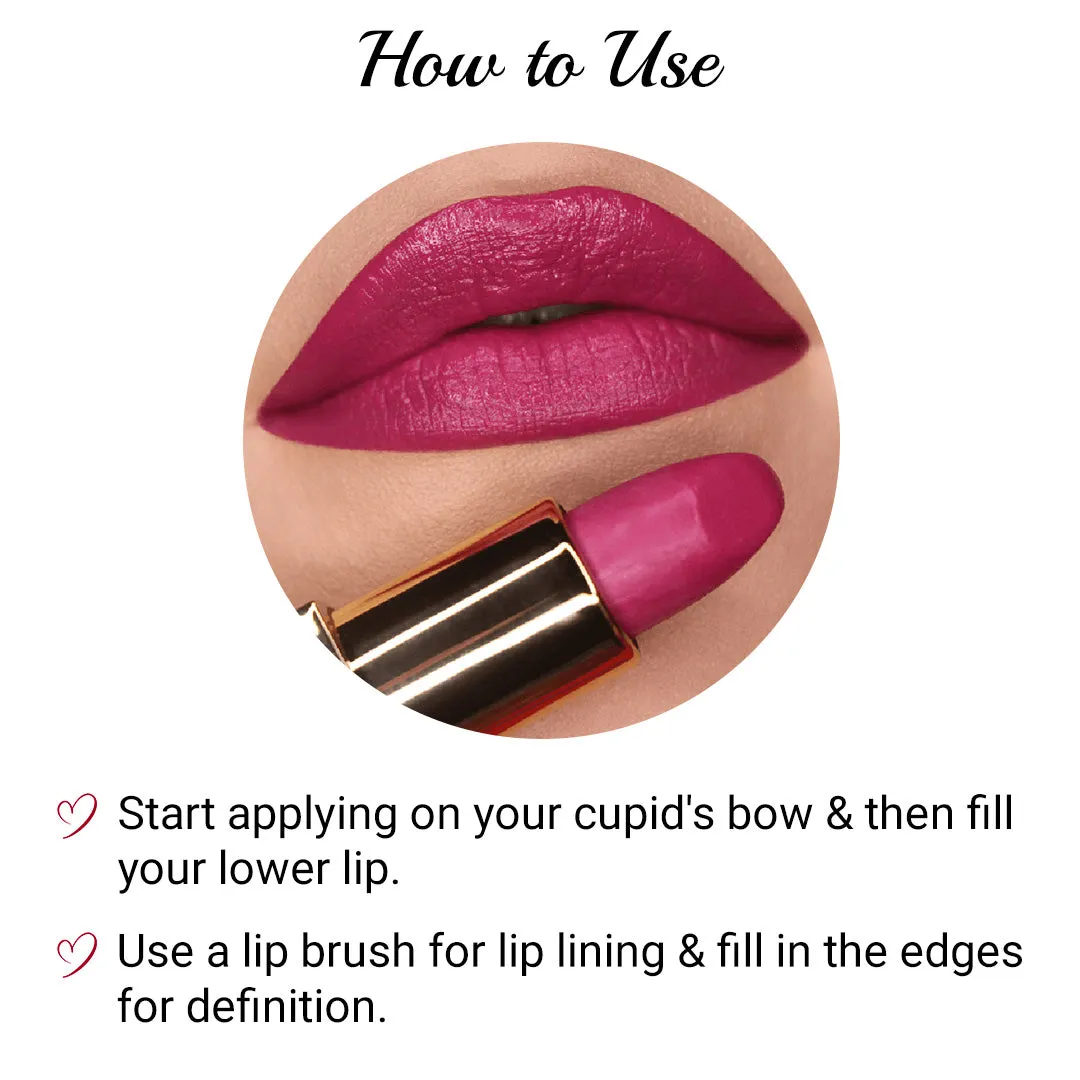 Iba Pure Lips Long Stay Matte Lipstick- M04 Wild Magenta