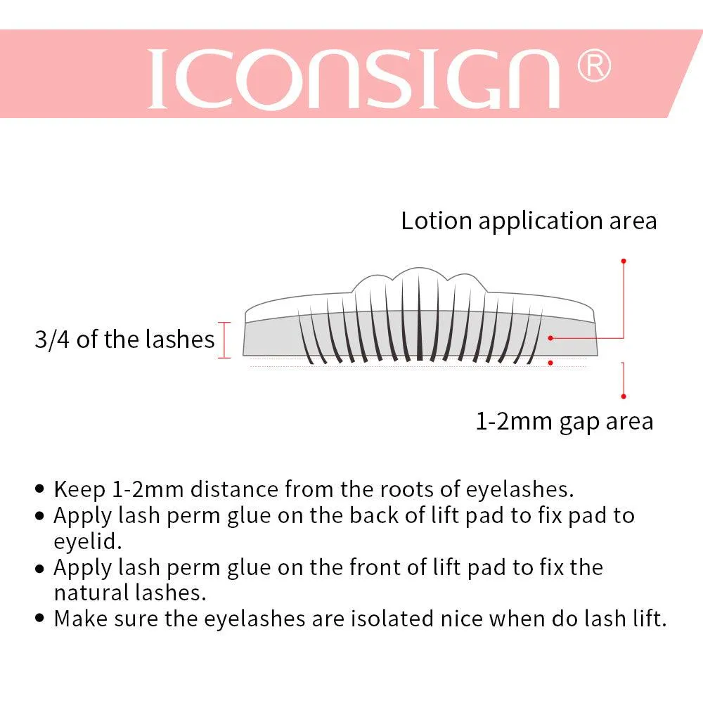 ICONSIGN Lash Lift Kit: Eyelash Perming & Curling Enhancer Tools