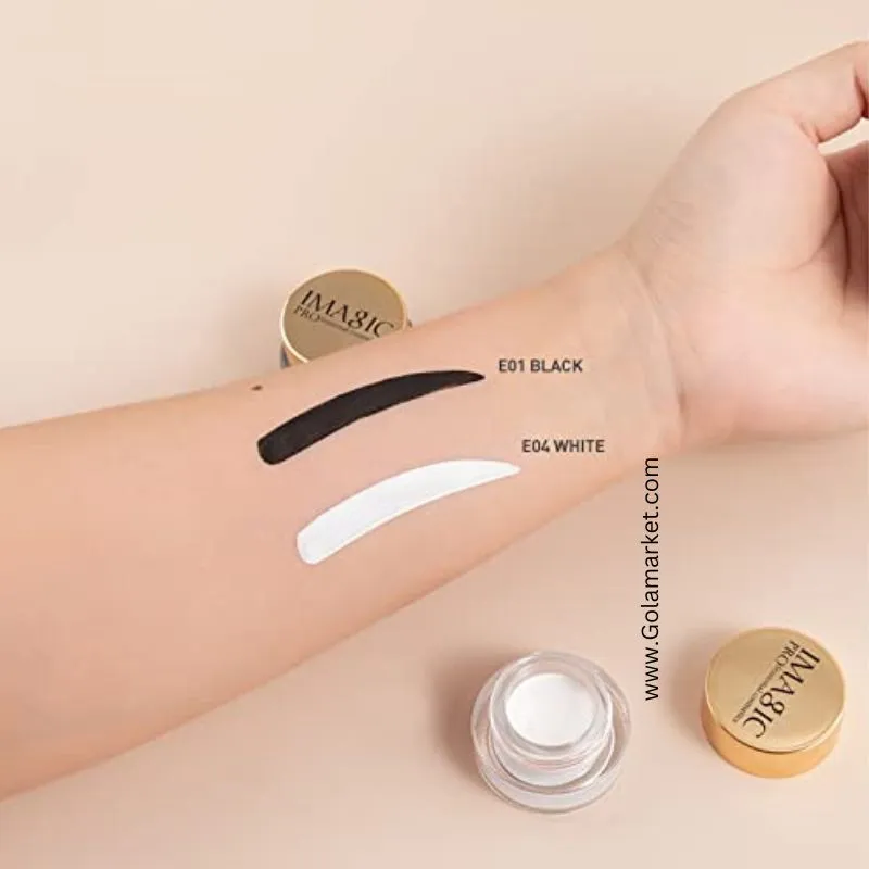 Imagic Gel Eyeliner Black   White Color Combo