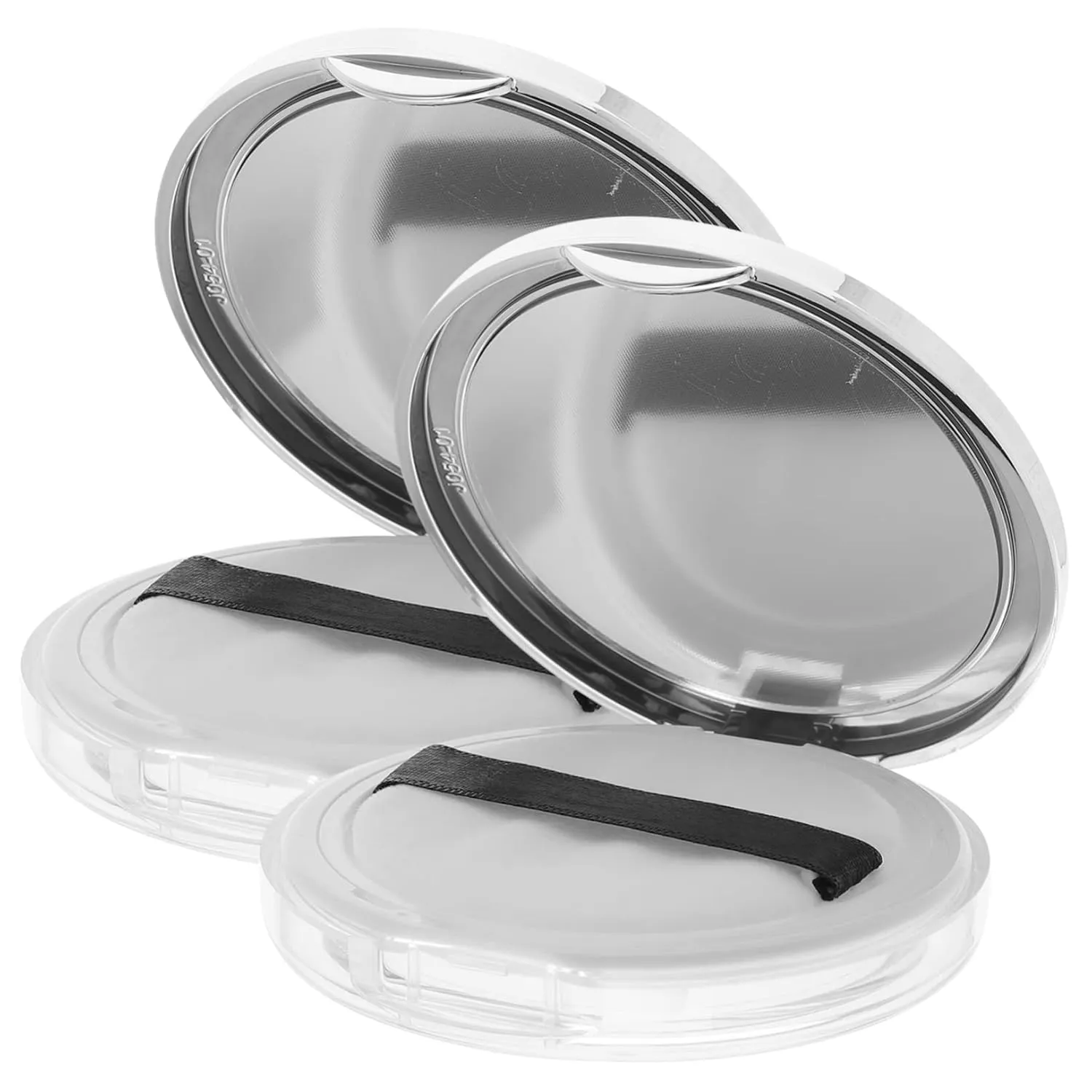 IMIKEYA Makeup Powder Box 2pcs Empty Powder Case Loose Powder Compact Travel Powder Case Refillable Makeup Compact