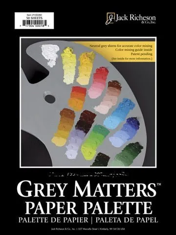 Jack Richeson Grey Matters Paper Palette 12X16
