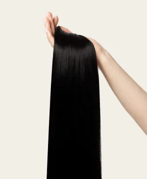 Jet Black, 16" Volumiser Quad Clip-In Weft, #1 | 40g