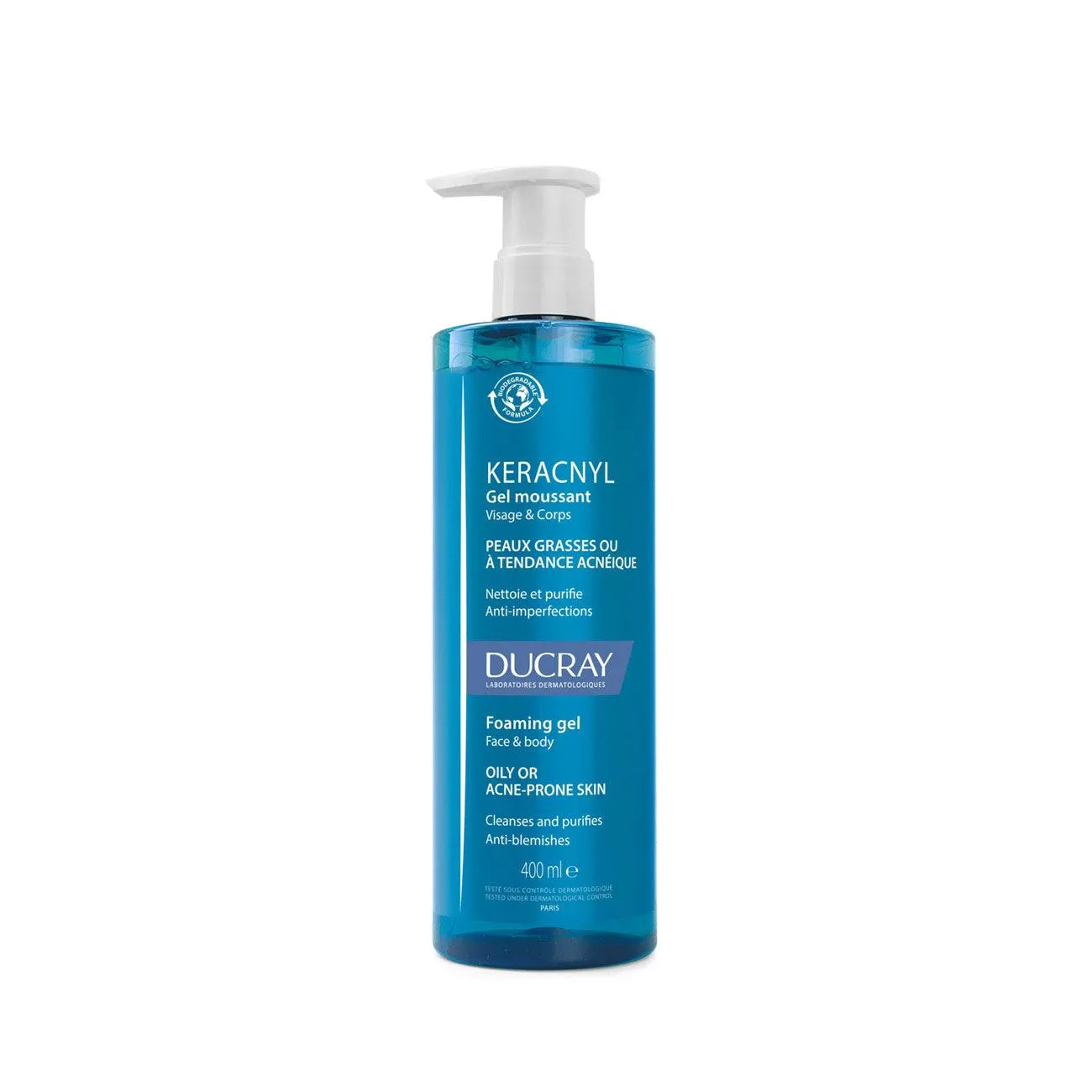 Keracnyl Foaming Gel - Face and Body - Acne-Prone Skin