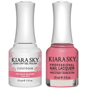 Kiara Sky Gel   Matching Lacquer - You Make Me Blush #405 (Clearance)