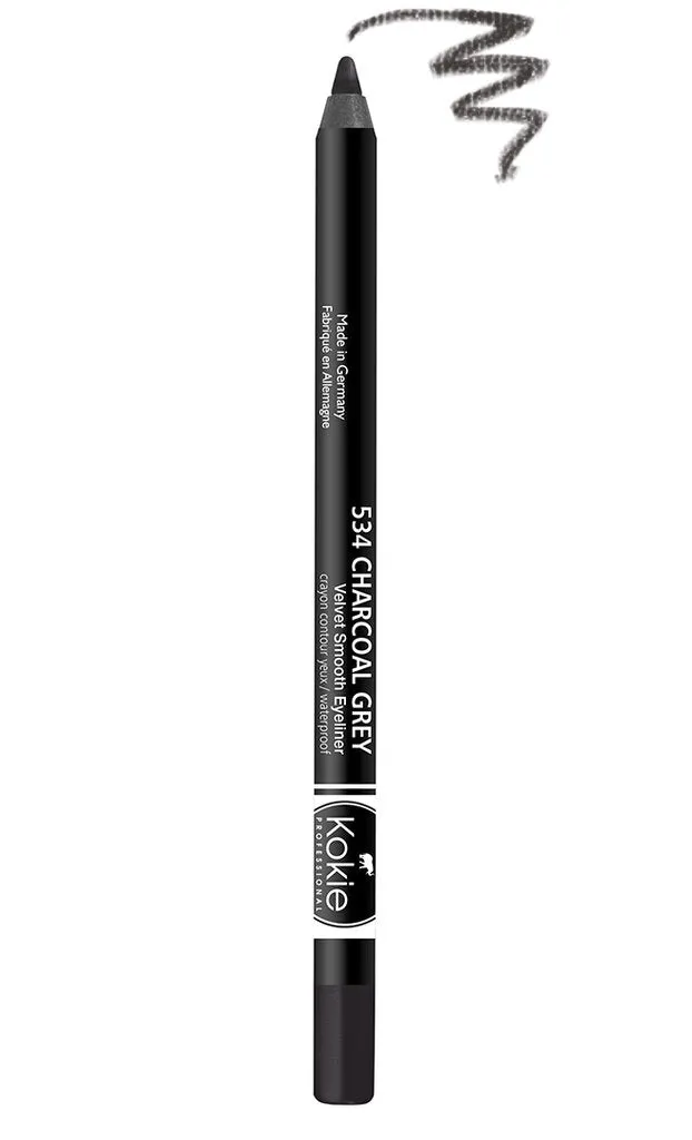 KOKIE COSMETICS - Velvet Smooth Eyeliner Charcoal Grey - 0.042 oz. (1.2 g)