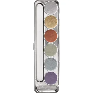 KRYOLAN Aquacolor Metallic Palette 6 colors - 20ml