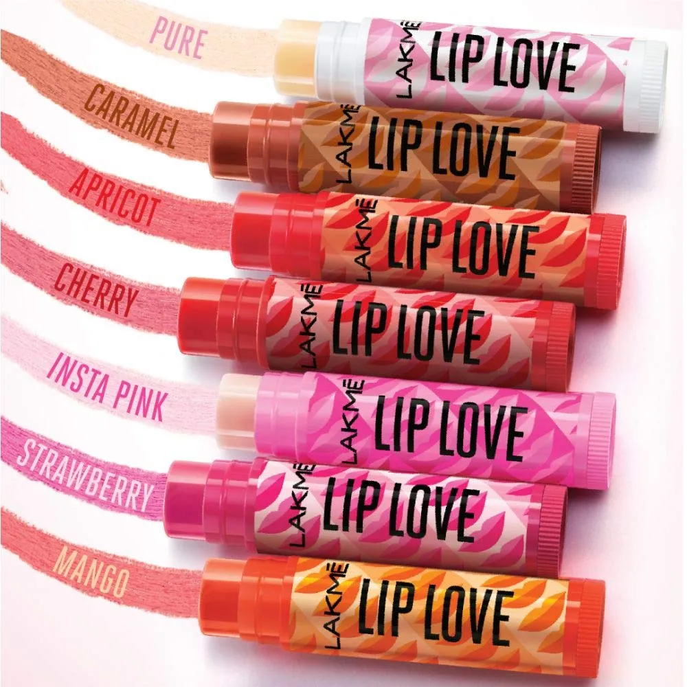 Lakme Lip Love Chapstick Strawberry Lip Balm, 4.5 g
