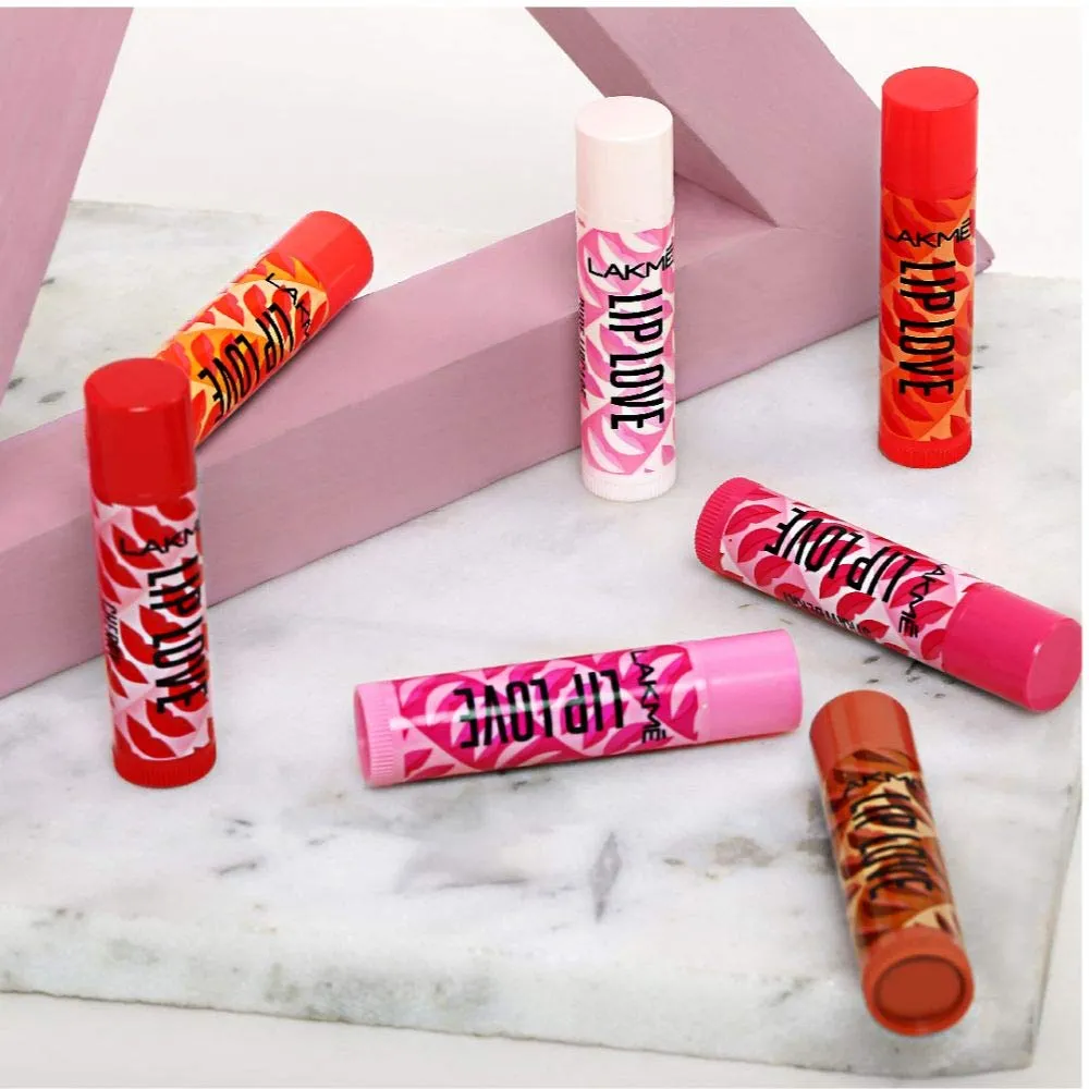 Lakme Lip Love Chapstick Strawberry Lip Balm, 4.5 g