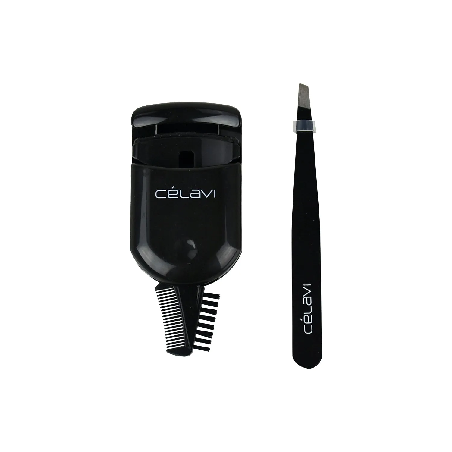 Large Eyelash Curler and Tweezer Set
