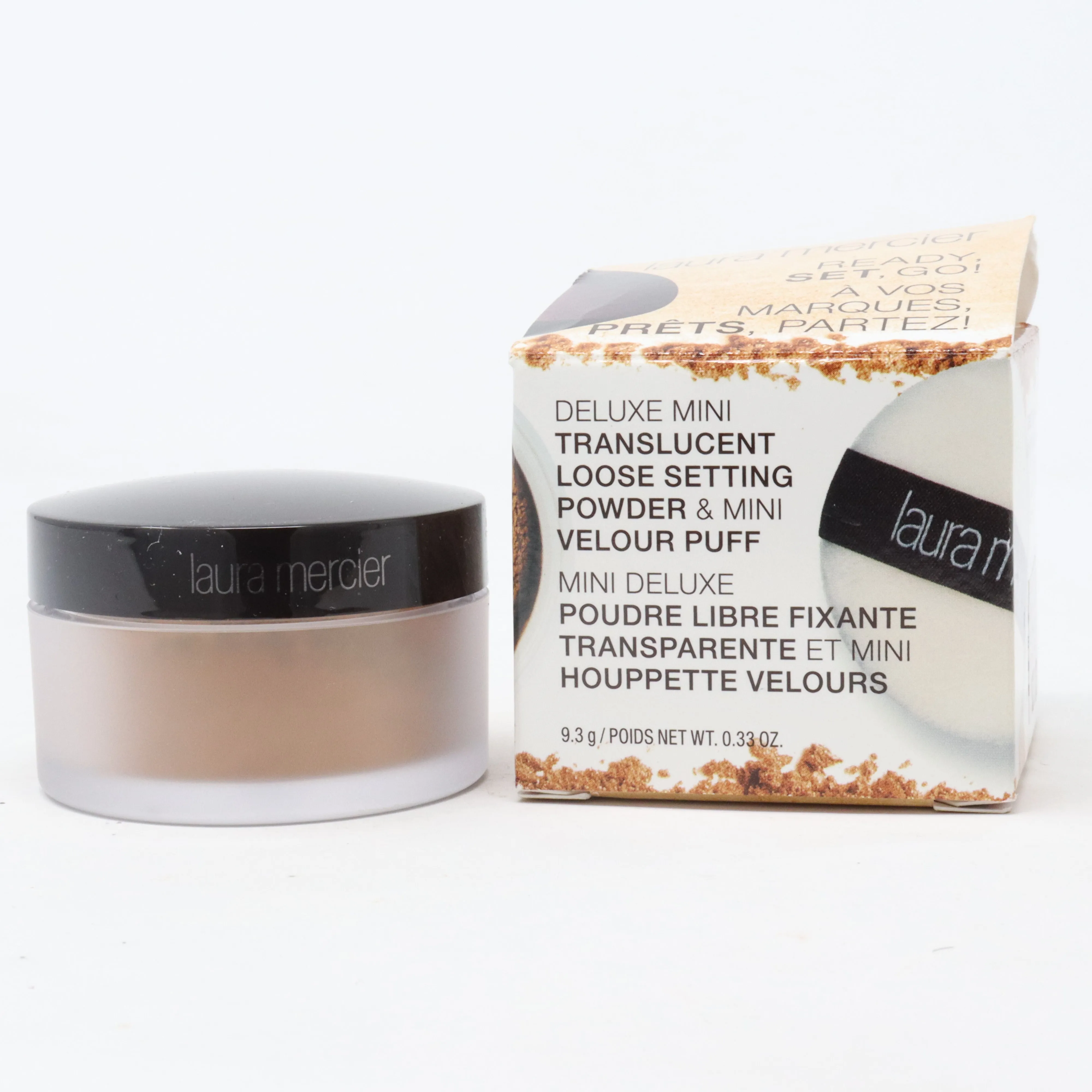 Laura Mercier Translucent Loose Setting Powder  With Puff 0.33oz Medium Deep New