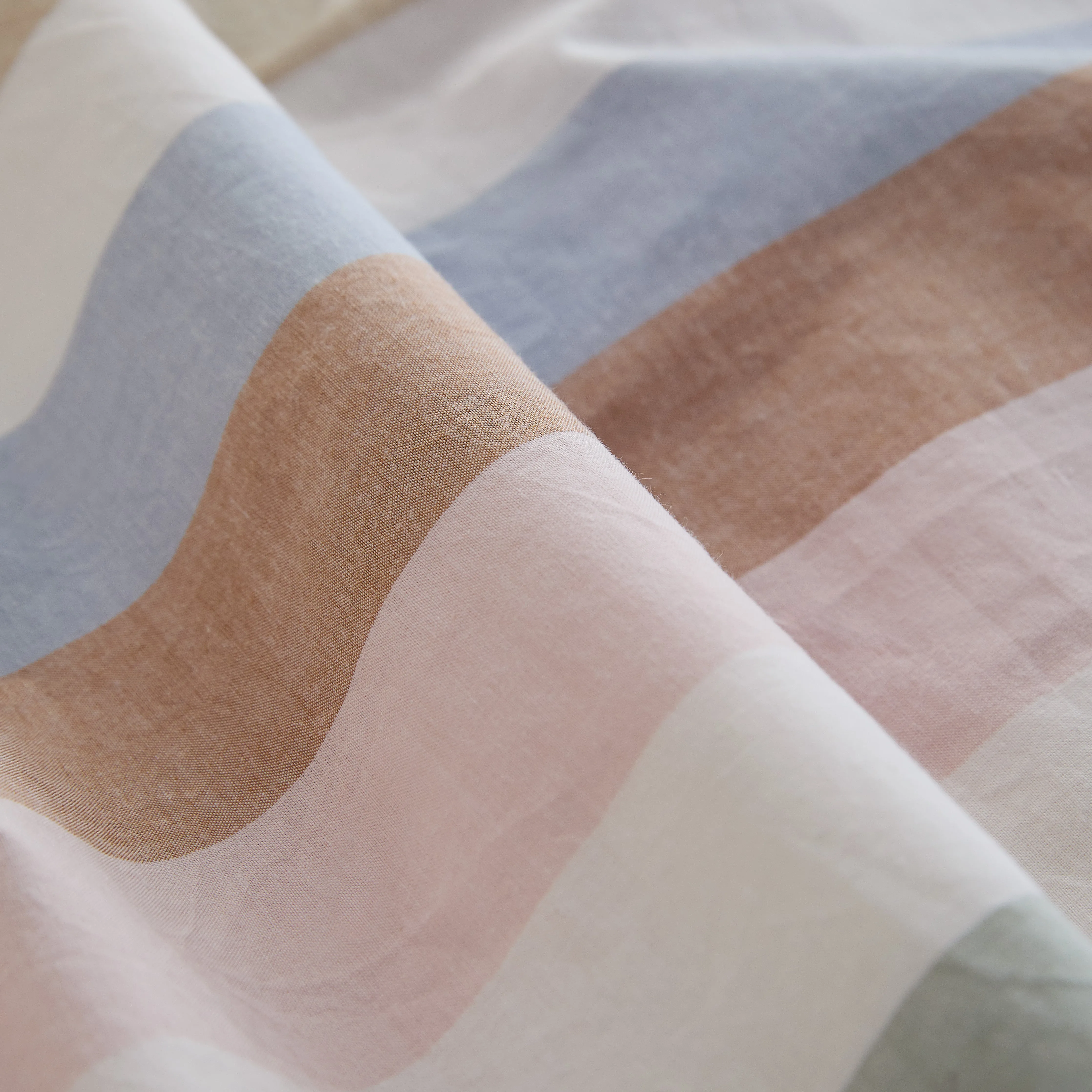 Leo Washed Cotton - Sunny Stripe Bed Sheets