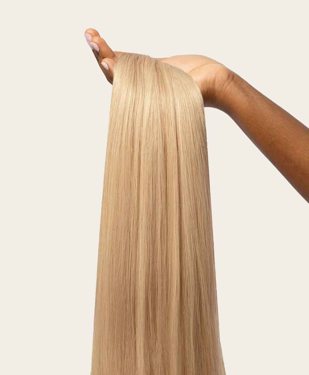 Light Sandy Blonde, 20" Single Seamless Clip-In Weft, #24 | 30g