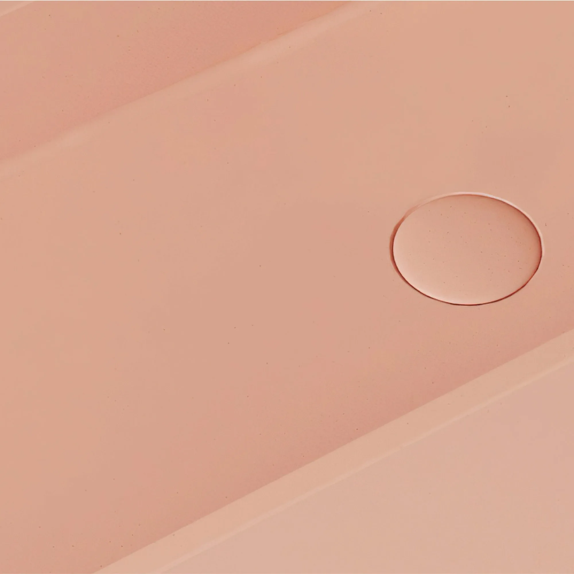 Lineare Blush Concrete Wall Hung Basin 600mm
