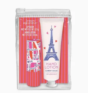 Lip Balm & Hand Lotion Set-Rues De Paris