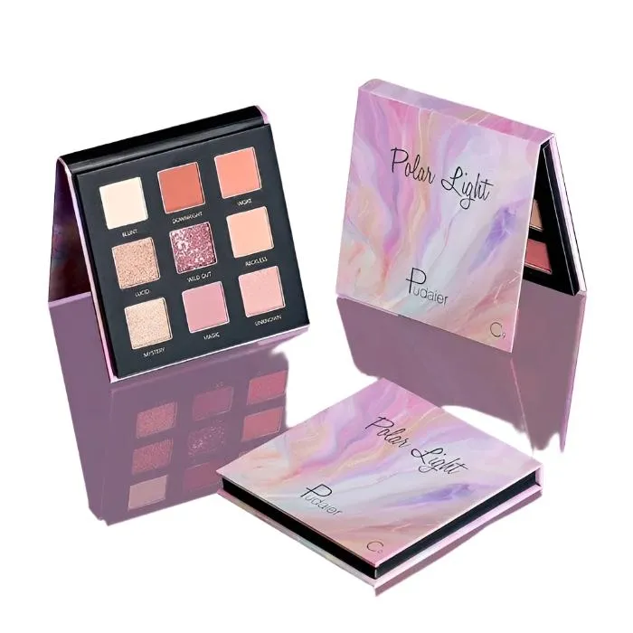 Long Lasting Matte Pearl Glitter 9 Color Eyeshadow Palette