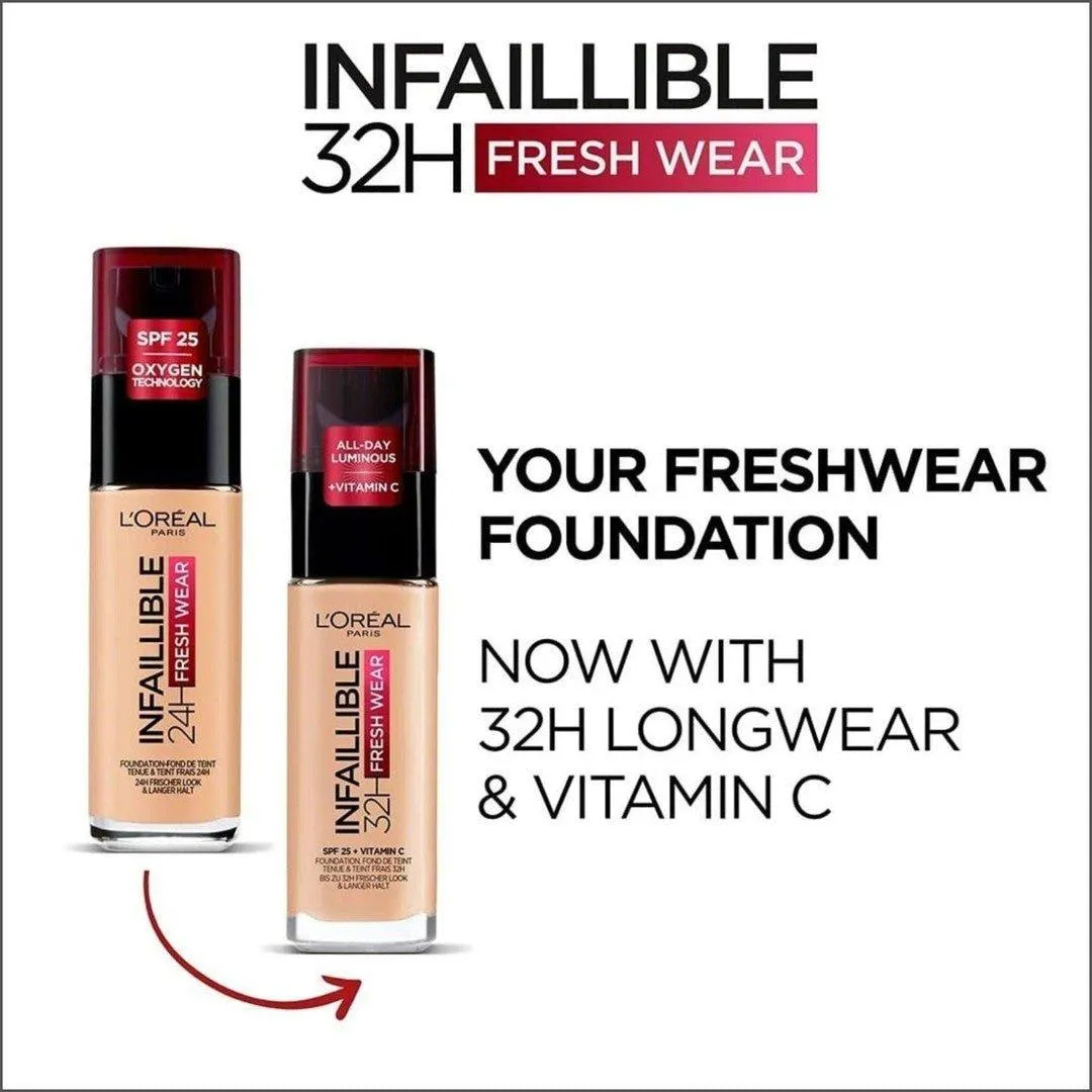 L'Oréal Infaillible 32hr Fresh Wear Foundation - 340 Copper