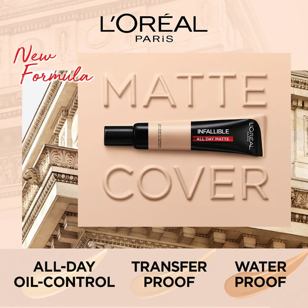 L’Oréal Paris Infallible 24H Matte Cover Liquid Foundation, 250 Radiant Sand
, 35 ml