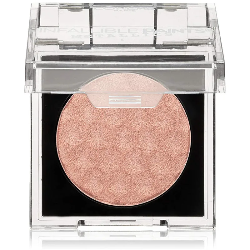L'OREAL - Infallible Paints Metallics Eyeshadow, Rose Chrome -  0.09 oz. (2.8 g)