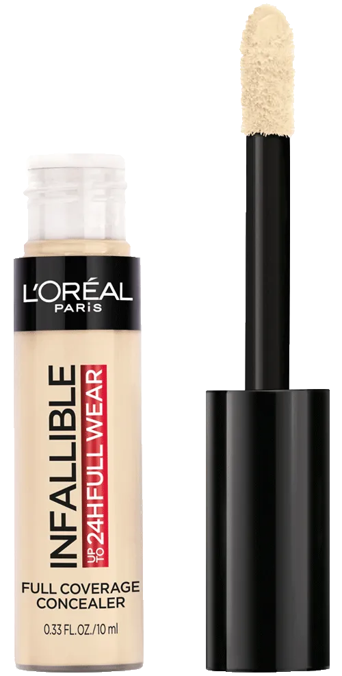 Loreal paris INFALLIBLE Up to 24HR Fresh Wear full coverage concealer كونسيلر تغطية كاملة من لوريال بارس
