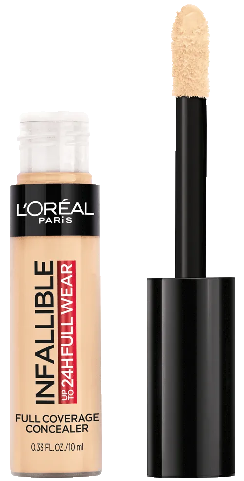 Loreal paris INFALLIBLE Up to 24HR Fresh Wear full coverage concealer كونسيلر تغطية كاملة من لوريال بارس