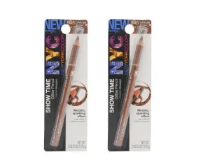 Lot Of 2 - N.y.c. / Nyc Showtime Glitter Pencil #946 Glitter Brown